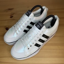 Adidas Originals Nizza White Black Iridescent Trainers Size 7.5 UK H04224