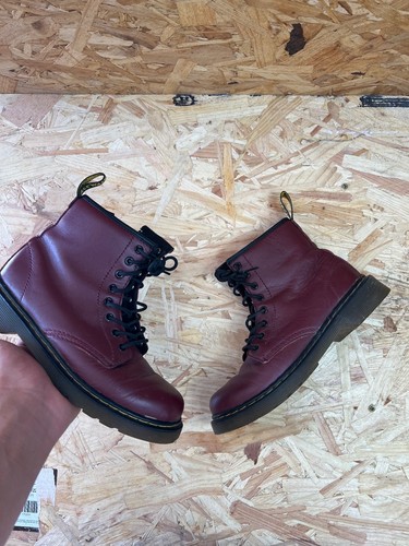 Martens burgundy leather - dr,