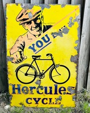 Antique Hercules Cycles Enamel Sign