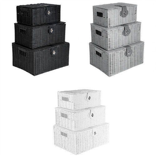 Resin wicker basket hamper - resin,