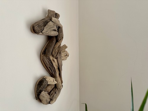 34cm seahorse plaque - seahorse,