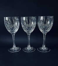 Edinburgh Crystal Kelso Three Water Goblets/Wine Glasses 7 3/8 Inches