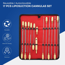 17 Pcs Liposuction Cannulas