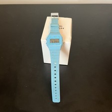 Casio F-91W Digital Watch Sports Football Referee Light Blue Unisex WR