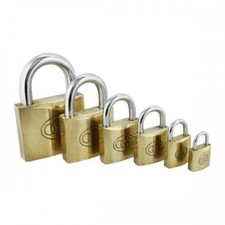 Tri-Circle Brass Padlocks 32mm & 38mm Keyed Alike 3 Keys Per Lock