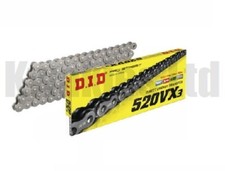 Fits: Kawasaki ZX6R ZX636 C1H / C6F 2005-2006 DID Black X-Ring Chain 520VX3 110