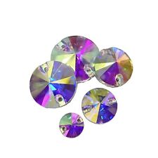 25 Crystal Sew On Flatback