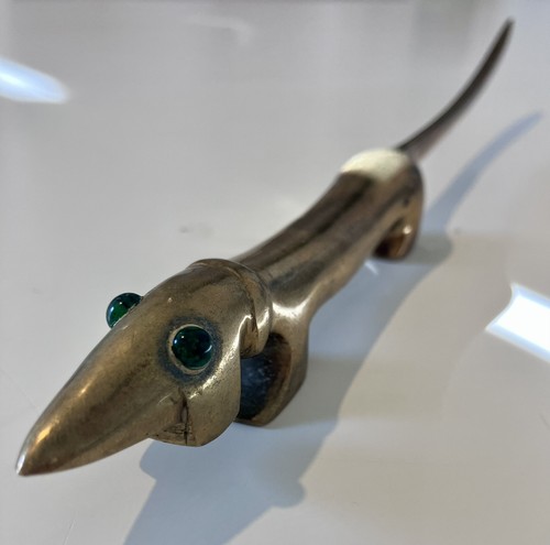 Noodle brass dachshund - dachshund, dog