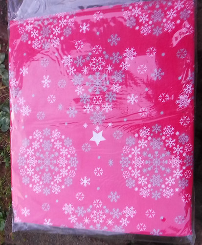 Christmas oblong table cloth - oblong,