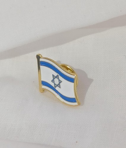 Israel waving flag - soft, enamel