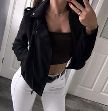 Primark Black Suede Biker