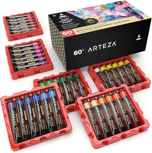 Arteza acrylic paint set 60 - arteza,