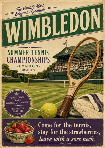 Vintage tennis wimbledon - tennis,
