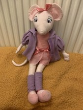 Vintage Angelina Ballerina 45cm Long Plush Doll Tutu & Warm Up Outfit 2002 Rare