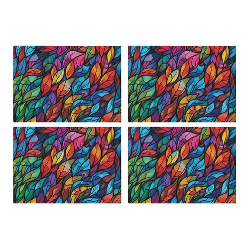 Stained glass placemat set - set,