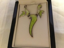 ORTAK Green Enamel and Silver