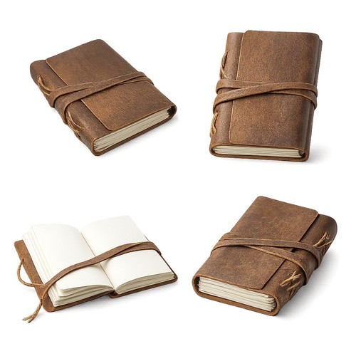 Mad munkee leather journal 5x7 - leather,