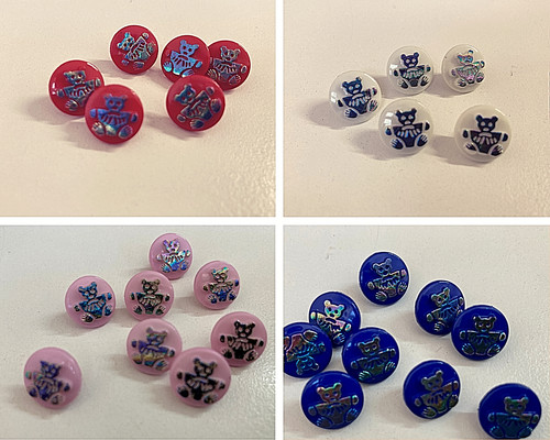 Novelty craft buttons - buttons, 12