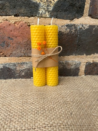 100 beeswax candles - candles, hand