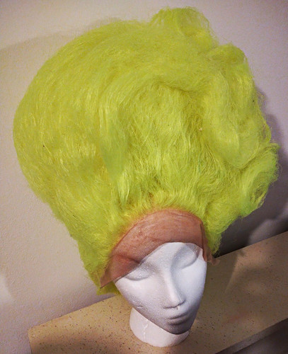 Yellow large bouffant - yellow,