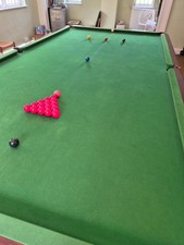 Burroughes & Watts Full Size Snooker Table, Accessories - make me an offer!