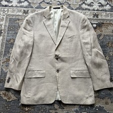 John W Nordstrom Linen Blazer