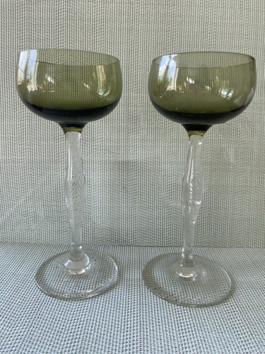 Vintage olive green - glass, bowl