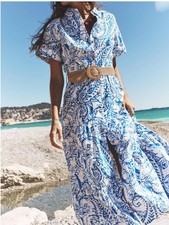 ZARA BELTED EMBROIDERED SHIRT