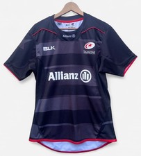 Saracens 2016-2017 FARRELL 10 on Back BLK Rugby Shirt - Small