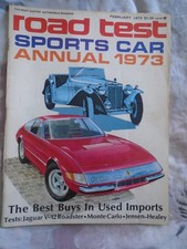 Road Test Sports Car Annual 1973 Jaguar E Type V12, Jensen Healey