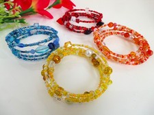 Memory wire bracelet red