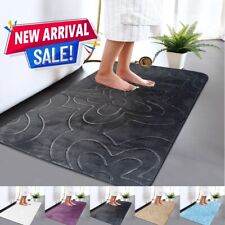 Non Slip Bath Mat Extra Large Bathroom Rug Water Absorbent Toilet Pedestal Mats