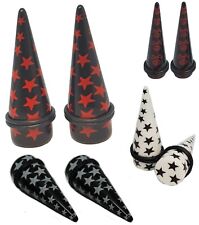Acrylic Ear Stretching Kit Tapers Plugs Tunnels Gauges Skull Star Expander