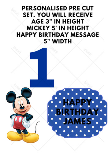 Personalised disney mickey - personalised,