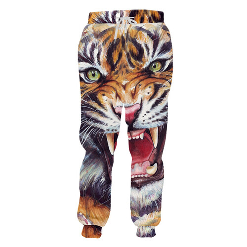 Print casual trousers men - print,