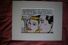 FRAMED Roy lichtenstein pop