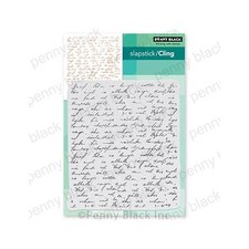 Penny Black Cling Rubber Stamps - Letter Background 40-780