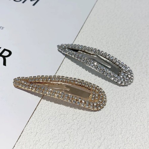 Snap hair clips rhinestone - snap,