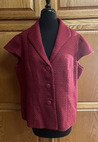 Coldwater creek jacket - jacket, wine