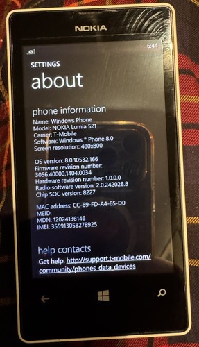 Nokia lumia 521 8gb white - nokia,