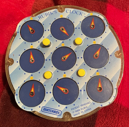 Rubik clock vintage 1988 - clock,