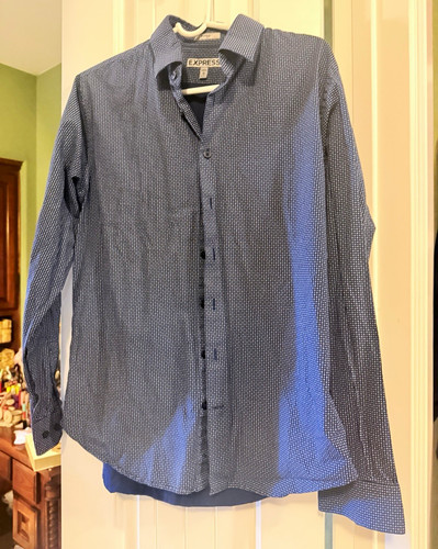 Express fitted blue - express, blue/white