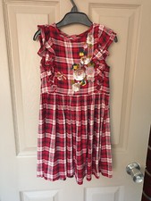 NEXT TARTAN girls dress agе 5 cotton check