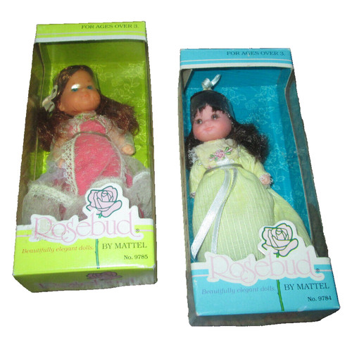 Set vintage rosebud dolls - of, 2