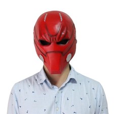 Arkham Knight Red Hood Resin Mask With Horror Style For Cosplay And Halloween