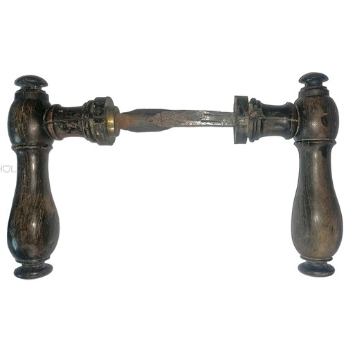 Antique 1910 horn door handle - door,