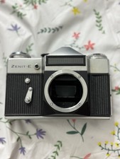 Zenit-E 35mm SLR Film Camera Body, Shutter, Reel-winder and light meter works.
