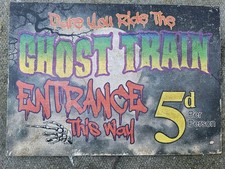 WOODEN GHOST TRAIN, VINTAGE