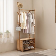 Heavy Duty Wooden Clothes Rail