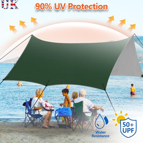 Camping tarp with - camping, poles